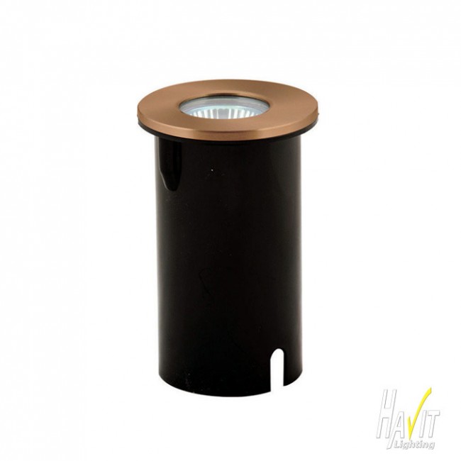Lighting Australia 12v LED Recessed Wall / Step Light in Solid Copper Cover Havit - NULighting ...