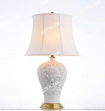 Chinese Style Chinese Dragon Pattern Ceramic Table Lamp Citilux