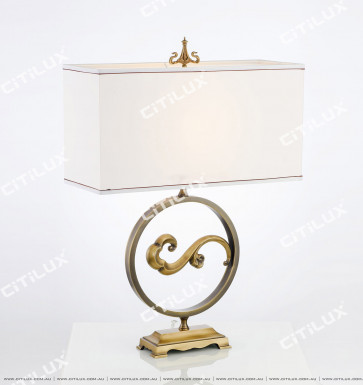 Modern New Chinese Xiangyun Copper Table Lamp Citilux