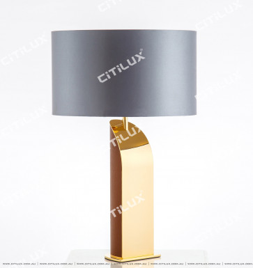Orange Pedestal Simple Table Lamp Citilux