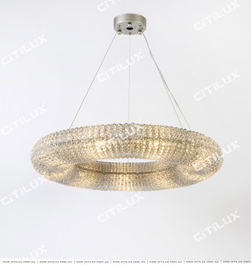 Modern Nordic Style Crystal Ring Chandelier Citilux