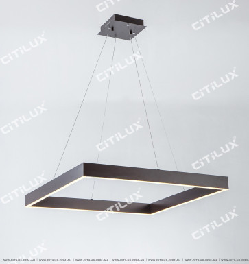 Modern Minimalist Led Square Dining Chandelier Citilux
