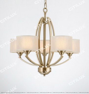 American Double-Tier Lampshade Small Chandelier Citilux