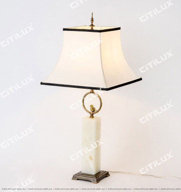 Chinese Copper Bird Table Lamp Citilux