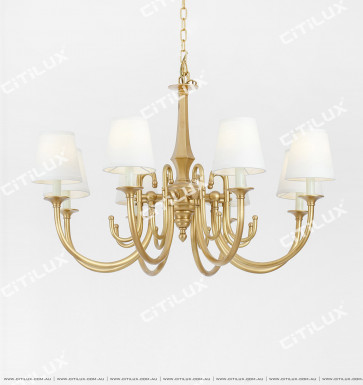 American Copper Simple Living Room Chandelier Citilux