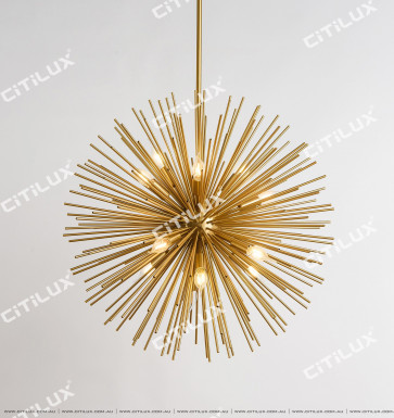 American Metal Fireworks Ball Chandelier Citilux