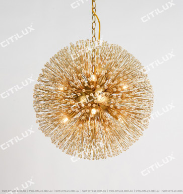 American Dandelion Spherical Crystal Pendant Lamp Citilux