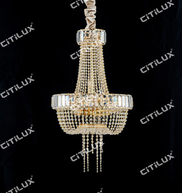 Simple European Crystal Chandelier Small Citilux