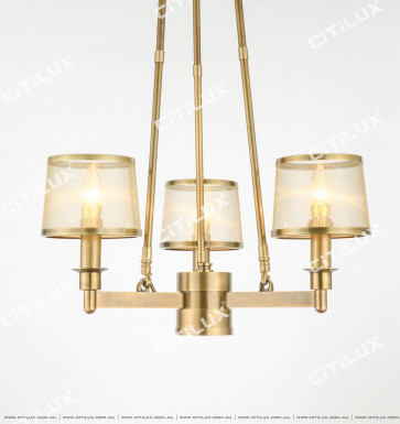 All-Copper American Mesh Single-Tier Chandelier Small Citilux