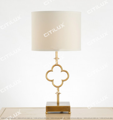 All-Copper American Classic Four-Leaf Clover Table Lamp Citilux
