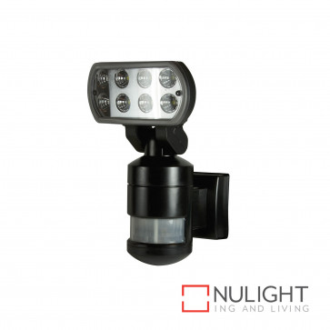 Nightwatcher 8W Led Motion Tracking Sensor Light - Black BRI