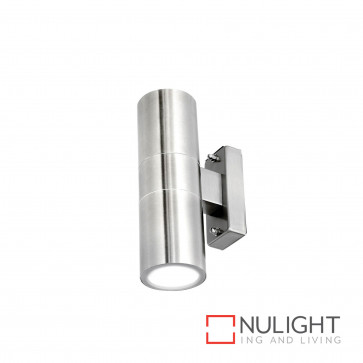 Denver-Ii Up And Down Wall Light Inc 4W Led Globes-304 Stainless Steel BRI