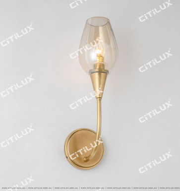 Tulip American Copper Chandelier Wall Lamp Citilux