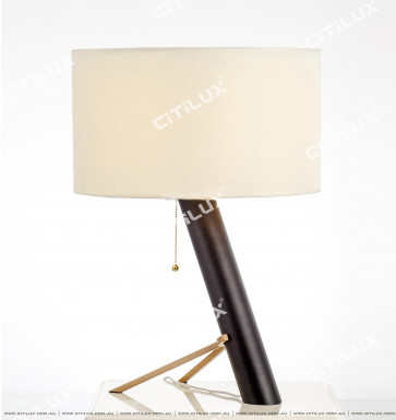 Simple Chinese Wooden Desk Lamp Citilux