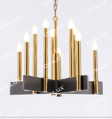 Modern Minimalist Row Candle Small Chandelier Citilux