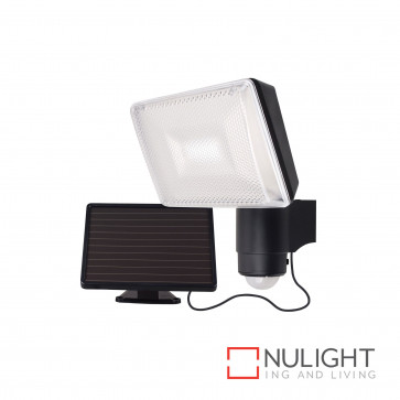 Solei Solar-Powered Led Security Light With Sensor-Black BRI