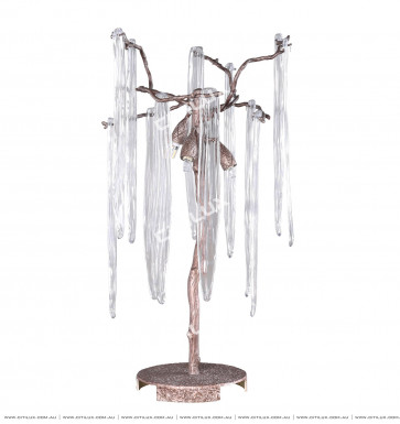 Full Copper Branch Glass Table Lamp Citilux