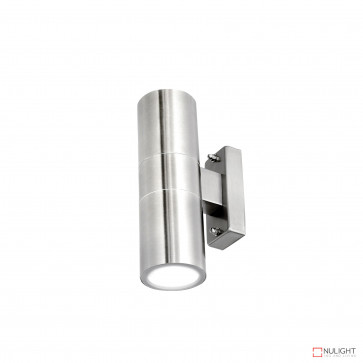 Denver-Ii Up And Down Wall Light Inc 4W Led Globes-316 Stainless Steel BRI