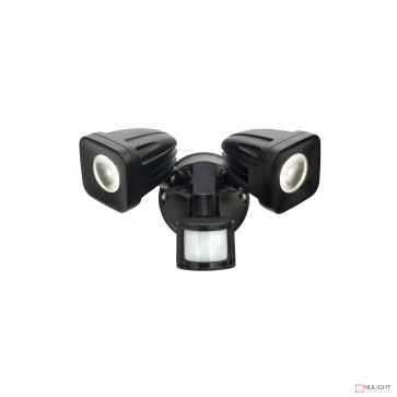 Viper 2 Light Led Spotlight With Sensor - Black BRI