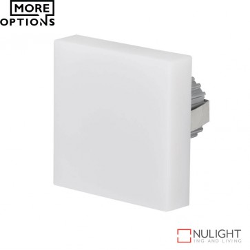 Chill Square Semi Recessed 3W Led Steplight Frosted Fascia Led DOM