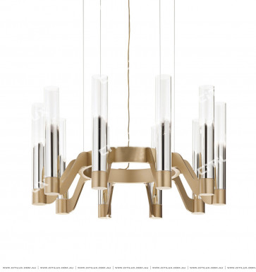 Simple Modern Semi-Plated Glass Chandelier Citilux