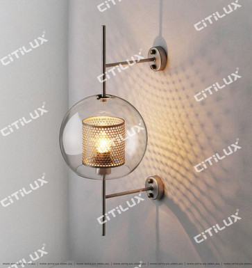 Round Glass Mesh Wall Lamp Citilux