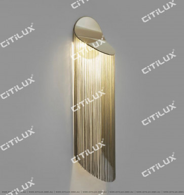 Mirrored Zirconium Gold Tassel Beautiful Wall Lamp Citilux