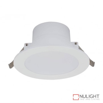 Poly 10 Round 10W Dimmable Led Downlight White Frame White Led DOM