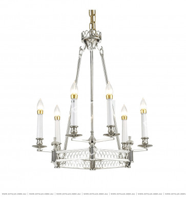 Modern All-Copper American Chandelier Chrome Citilux