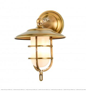 Full Copper Mining Cap With Single Head Wall Light / Outdoor Citilux