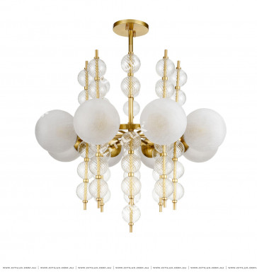 Cracked Glass Ball Combination Chandelier Citilux
