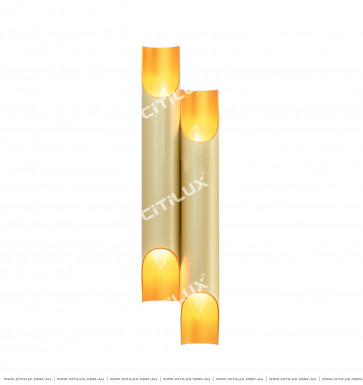 Champagne Inner Gold Double Head Strip Wall Light Citilux