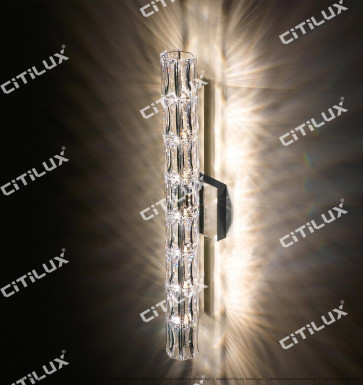 Crystal Cylinder Simple Modern Wall Lamp Long Section Citilux