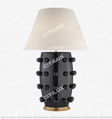 Modern Minimalist Ball Black Table Lamp Citilux