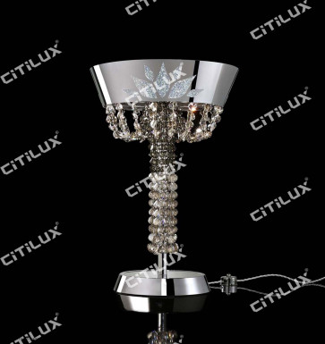 Modern Crown Crystal Table Lamp Citilux