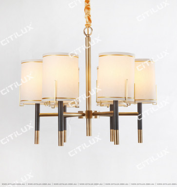 American Black Copper Brass Mosaic Small Chandelier Citilux