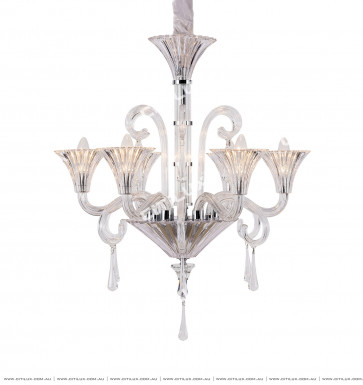 Light Luxury Glass Crystal Chandelier Small Citilux