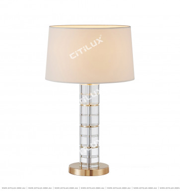 Modern Minimalist Crystal Metal Table Lamp Citilux