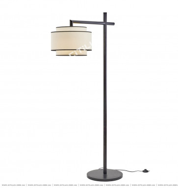 Asian Black New Chinese Floor Lamp Citilux
