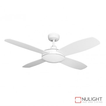 Brisk 42 Inches Plywood Blades Ceiling Fan Satin White Finish DOM
