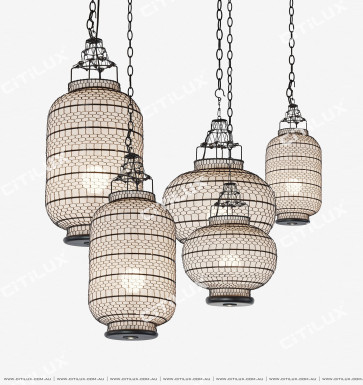 Sub-Black Mesh Single-Head Chandelier Citilux