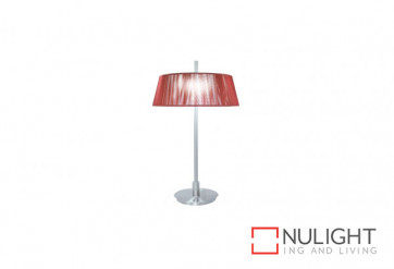 Paolo 2 Light Table Lamp Red VAM
