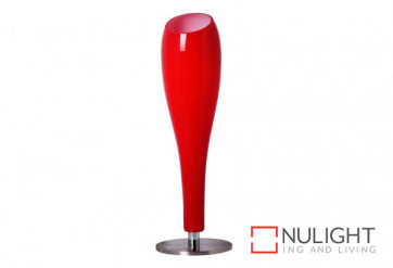 Tubo Glass Table Lamp Red VAM