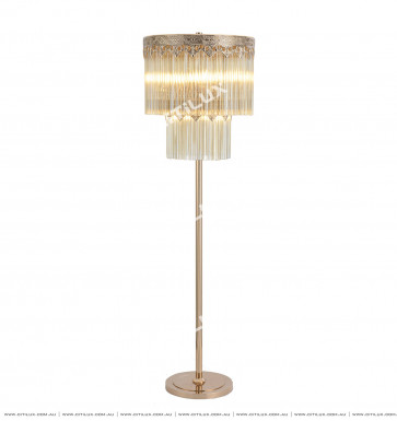 Dry Ochre Modern French Lace Floor Lamp Citilux