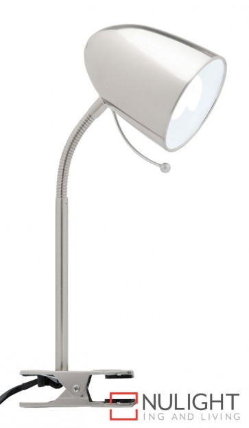 Sara Clamp Lamp Brushed Chrome MEC