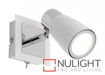 Alecia 1 Light Spotlight with Switch White MEC