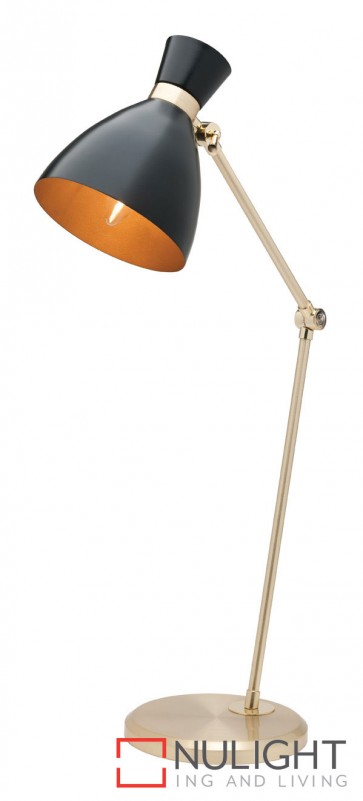 Jasper Table Lamp Satin Brass MEC