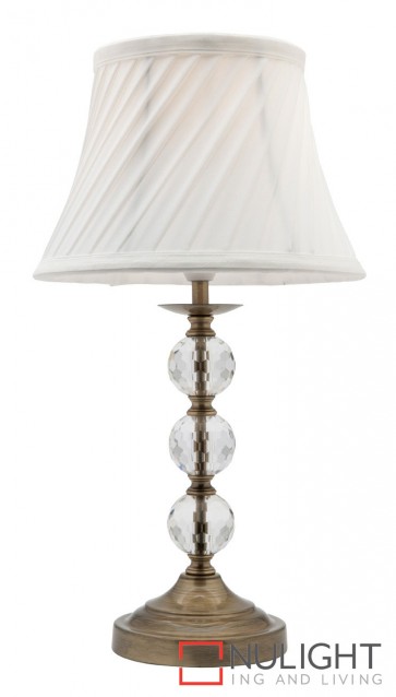 Owen Touch Table Lamp Antique Brass MEC