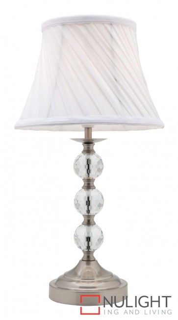 Owen Touch Table Lamp Brushed Chrome MEC