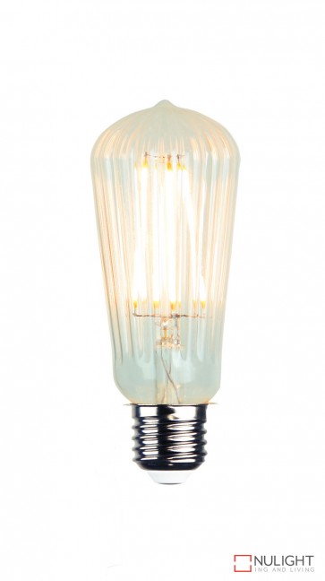 Led Filament Lamp St64 Ribbed 2W E27 2200K ORI